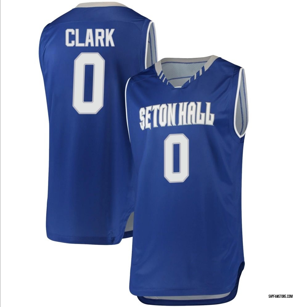 Men's Adam Clark Seton Hall Pirates Replica Basketball Jersey - Royal