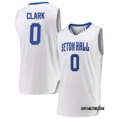 Men's Adam Clark Seton Hall Pirates Replica Basketball Jersey - White