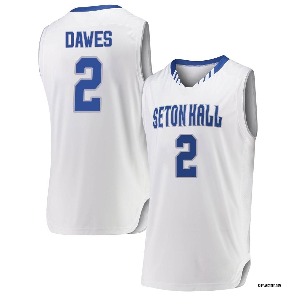 Men's Al-Amir Dawes Seton Hall Pirates Replica Basketball Jersey - White