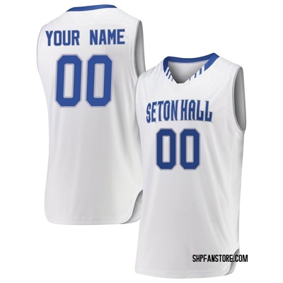 Men's Custom Seton Hall Pirates Replica Basketball Jersey - White