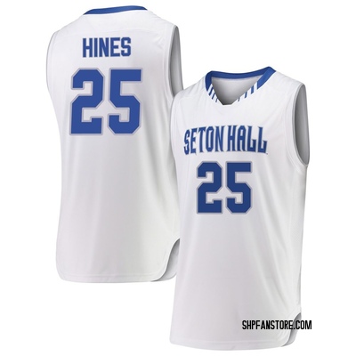 Men's Najai Hines Seton Hall Pirates Replica Basketball Jersey - White