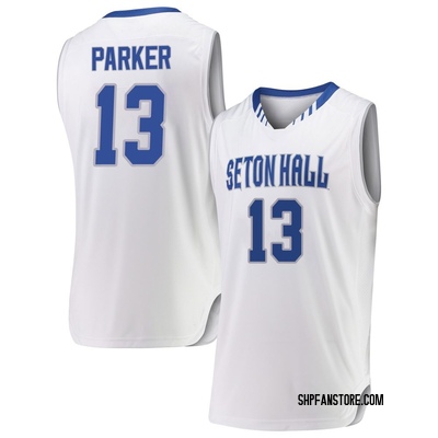 Men's Trey Parker Seton Hall Pirates Replica Basketball Jersey - White
