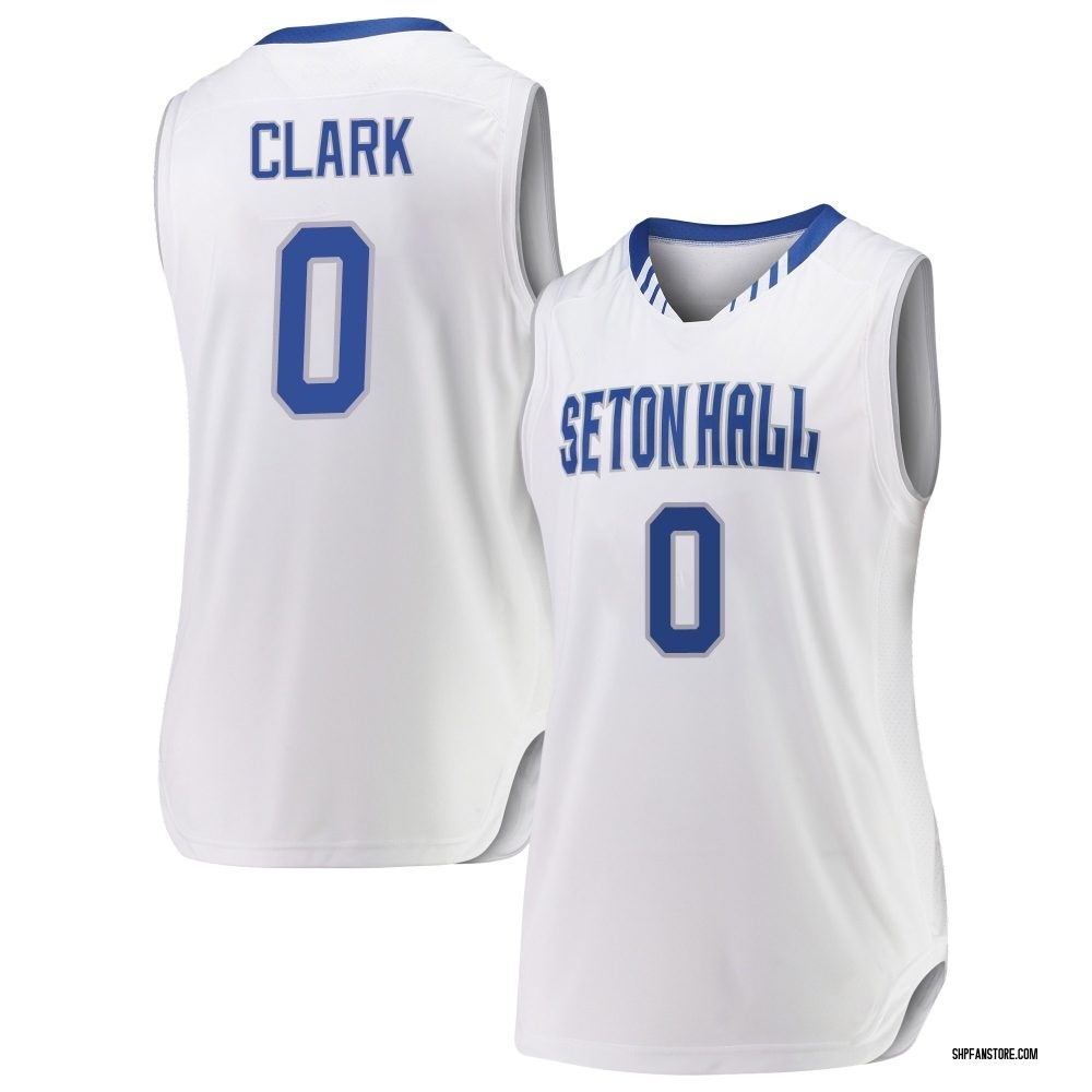 Women's Adam Clark Seton Hall Pirates Replica Basketball Jersey - White