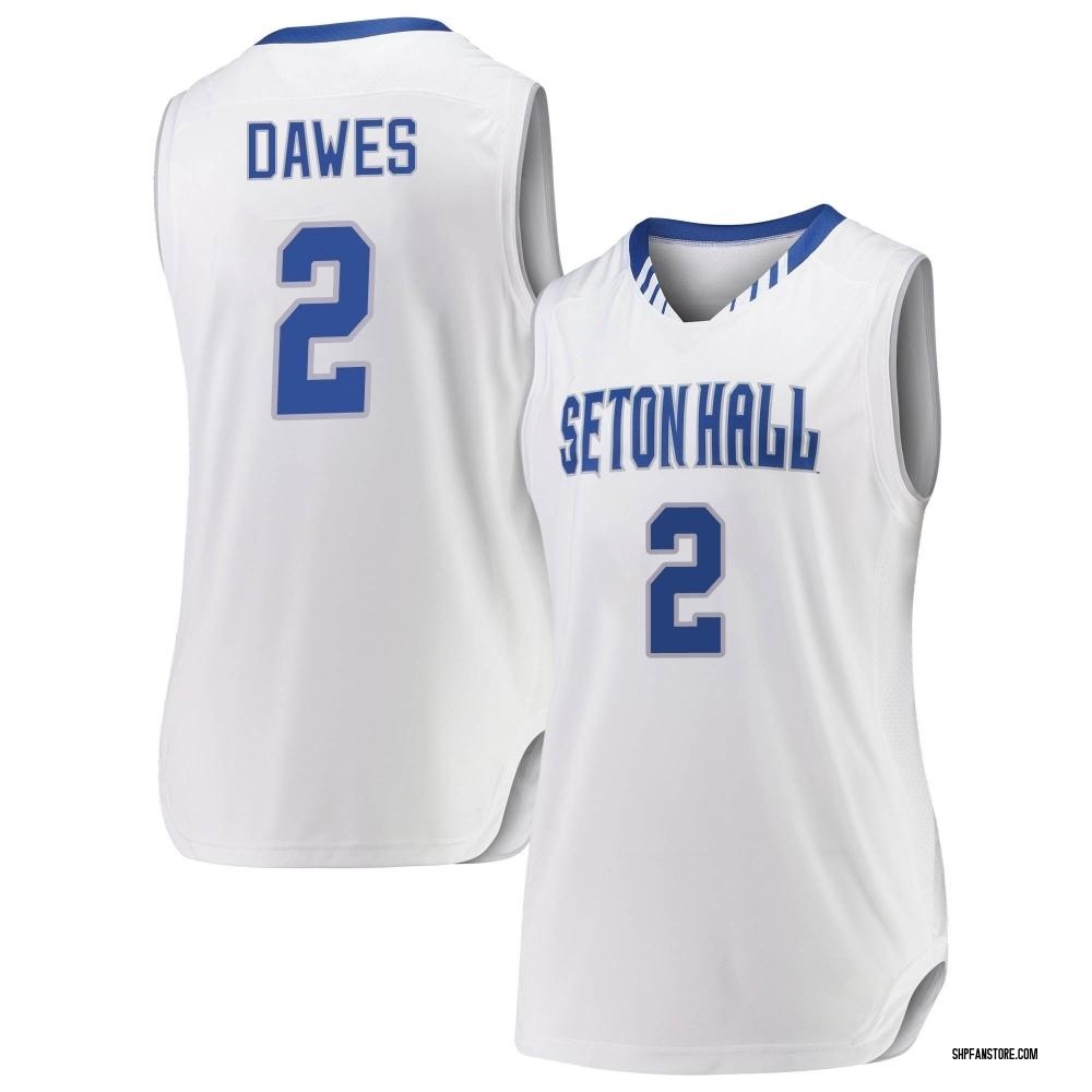 Women's Al-Amir Dawes Seton Hall Pirates Replica Basketball Jersey - White